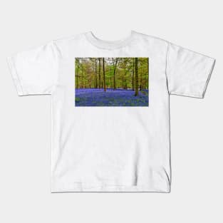 Bluebells Bluebell Woods Greys Court Oxfordshire UK Kids T-Shirt